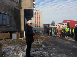 Jõhvi tulevase riigigümnaasiumi ehitus jõudis sarikapeoni - kooli direktor Tarmo Valgepea.